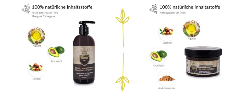 Bart care set for men Beard Growth Kit Beard Oil Bear Balm In Bart Set Bart Set Care Products Set Set For Men Care Beard Kit With Bart Balsam Bart l BartShampoo 300ml Bart Set - 100% natürliche Inhaltsstoffe