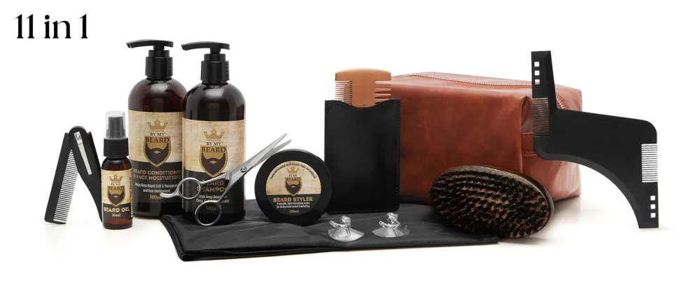 Bart care set for men Beard Growth Kit Beard Oil Bear Balm In Bart Set Bart Set Care Products Set Set For Men Care Beard Kit With Bart Balsam Bart l BartShampoo 300ml Bart Set - 11 in einem