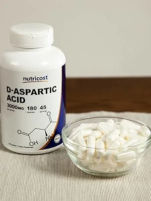 Nutricost D-Aspartic Acid (DAA) 3000mg - 180 Capsules - Nutricost D-Aspartic Acid DAA