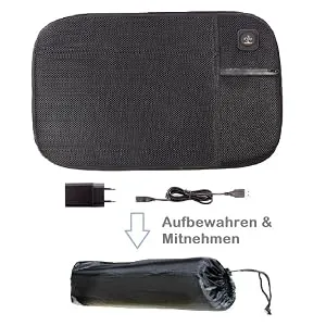 Thermrup Mobile Heated Seat Cushion USB Operation with 3-Level Temperature Control for Home and Outdoor Washable (Seat Cushion) - mitnehmen