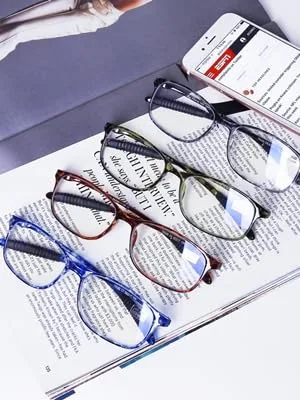 DOOViC Blue Light Filter Computer Reading Glasses for Unisex TR259-C (9 Colors) C5 Brown Tortoiseshell 1.25 x - Lesehilfe Herren