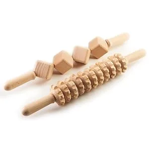 Bictive massage roller wood Maderotherapy set massage tab anti -cellulite massage device pole massage wood massage roller legs with handle lipedema massage device wood massage scooter stomach back - cellulite massagegerät