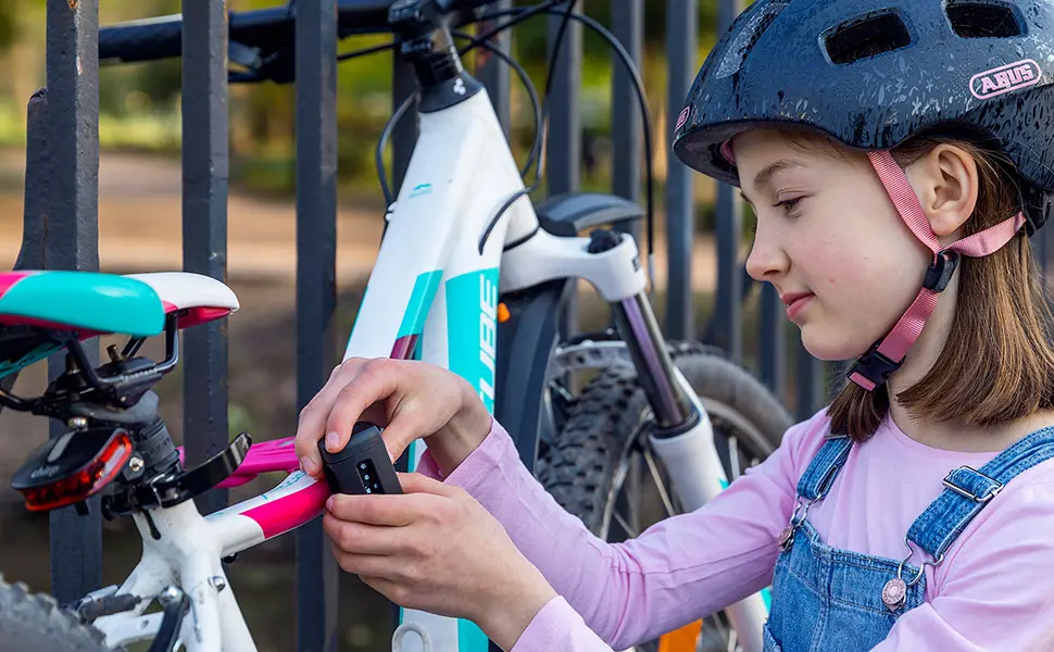 ABUS children's folding lock Bordo Lite Mini 6055C/60 SYMBOLS - bicycle lock with symbol code - ABUS security level 7 60 cm blue - ABUS Bordo Mini Lite