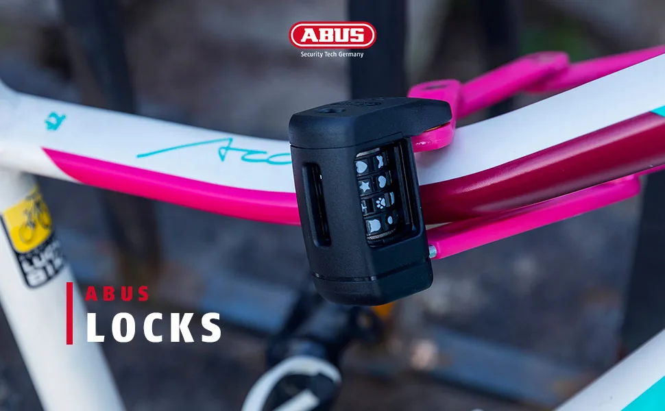 ABUS children's folding lock Bordo Lite Mini 6055C/60 SYMBOLS - bicycle lock with symbol code - ABUS security level 7 60 cm blue - ABUS Bordo Mini Lite