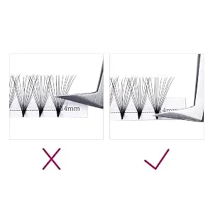 Volume eyelash 14d Russian eyelashes d curl 0.07mm 8-14mm mixture pasher fans tuft eyelashes for eyelash extensions (14d-07d-mix (8-14)) Mix (8-14) 14D-0.07-D - product information 20