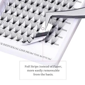 Volume eyelash 14d Russian eyelashes d curl 0.07mm 8-14mm mixture pasher fans tuft eyelashes for eyelash extensions (14d-07d-mix (8-14)) Mix (8-14) 14D-0.07-D - product information 21