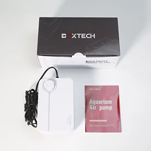 Boxtech aquarium air pump adjustable oxygen pump 2 air outlets.quiet low in vibration and sufficient oxygen air pump for aquariums white 5 watts - product information 28