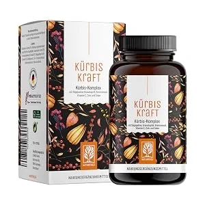 Pumpkin force pumpkin seeds & saw palm extract with pomegranate nettle vitamin E zinc & selenium - vegan von nature loyalty - 120 pumpkin seed capsules highly dose - Sägepalmen-Extrakt