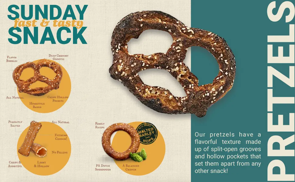 Unique Snacks Extra Dark Splits Pretzels Delicious Vegan Homestyle Baked Certified - Pack of 24 - Unique Snacks - Extra Dark Splits Delicious Vegan Pretzels, No Artificial flavor, 33 Oz, Pack of 3