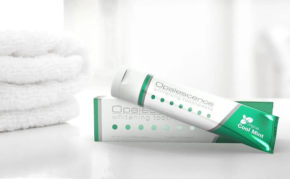 Opalescence Whitening Toothpaste - Fluoride Oral Care - Cool Mint - 4.7 Oz - Ultradent
