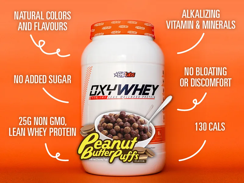 EHP Labs OxyWhey Lean Whey Protein - Delicious Chocolate -  27 Servings - oxywhey