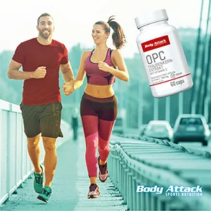 Body Attack OPC grape seed extract high dose with vitamin C vegan (60 capsules) - Traubenkernextrakt