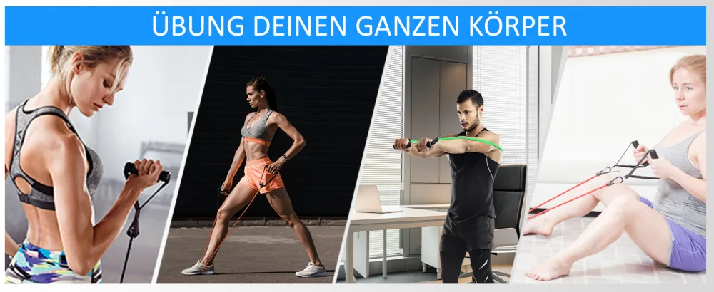 AGM resistance tapes set exercise rubber tapes with handles for resistance training fitness straps for home training elastic hose X1294 - product information 13