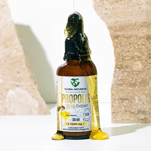 Propolis-in-water solution Extract 30% without alcohol (50 ml) tincture for children & animals suitable polyphenols flavonoids and bioflavonoids 100% natural 185x higher bioavailability - honig bee you