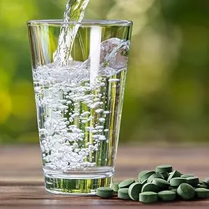 Spirulina Chlorella Pressing - 480 algae tablets - 100% natural organic spirulina and chlorella 2 superfoods - combined for approx. 1-2 months - Chlorella & Kurkuma von effective nature
