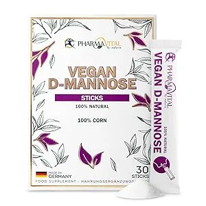 Pharmavital Vegan MSM & Vitamin C capsules from Germany (400 pieces) high dose with 1000mg methylsulfonylmethane per capsule - vegan d-mannose