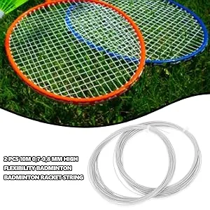 Keenso badminton racket string 2 pieces 10m 0.7 0.8 mm high flexibility badminton racket string with an 25-30 string voltage badminton string replacement white - product information 12