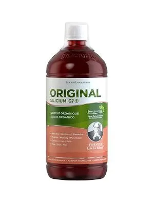 G7 original.Improved formula.Vegan's liquid silicon supplements that support collagen production.1 liter - 1000 ml. - G7 original