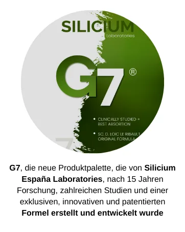 G7 original.Improved formula.Vegan's liquid silicon supplements that support collagen production.1 liter - 1000 ml. - silicium g7