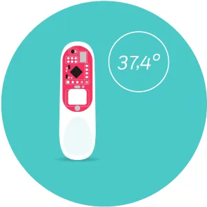 trackleCatch - cycle and contraception computer according to NFP with free app T V certified - trackleCatch Temperaturmethode
