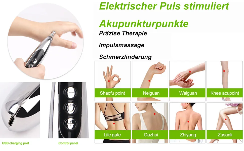 Electronic acupuncture pen acupuncture without a needle acupuncture point detector for automatic search for acupuncture points for relief and pain muscle relaxation 9b11331 - product information 8