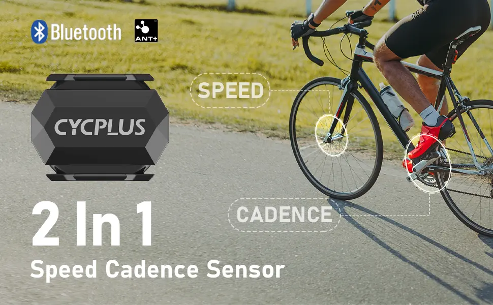 CYCPLUS Bicycle Cadence Sensor or Speed Sensor Dual Module Bluetooth and ANT + Boner - Fahrradzubehör