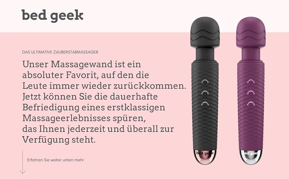 Wall massage tab from Bed Geek Wireless Manual Electrom Association soft silicone surface 25 pattern waterproof via USB (black) - massager