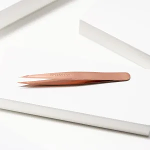 TWEEZERMAN tweezers with precision tip made of stainless steel rose gold - image