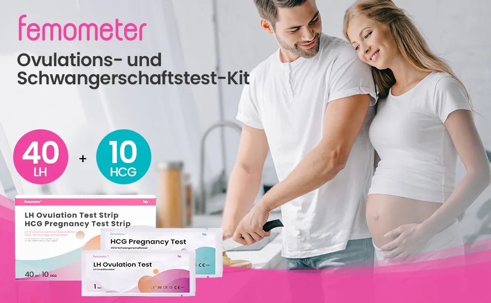 Femometer 40 ovulation test + 10 pregnancy test 25 miu/ml optimal sensitivity 40/10 - product information 16