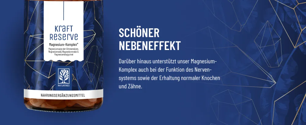 Magnesium complex high dose - complex with: magnesium citrate bisglycinate magnesium malate and magnesium oxide - vegan - 180 capsules - Kraftreserve Nervensystem Erhaltung Knochen und Zähne Slider 5