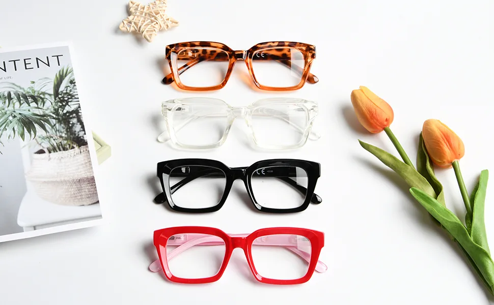 Eyekepper Women's Reading Glasses - Oversized Square Design Reading Glasses for Women Black +1.00 +1.00 Black - Lesebrille damen