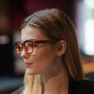 Eyekepper Women's Reading Glasses - Oversized Square Design Reading Glasses for Women Black +1.00 +1.00 Black - Links