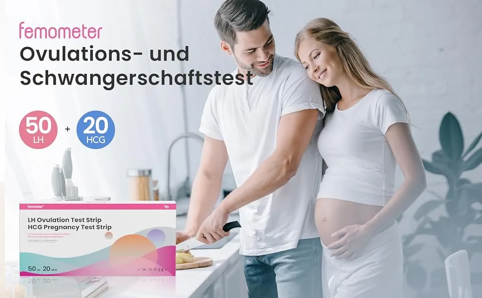 Femometer 50 ovulation test + 20 pregnancy test 25 miu/ml optimal sensitivity Lh50&hcg20 - product information 16