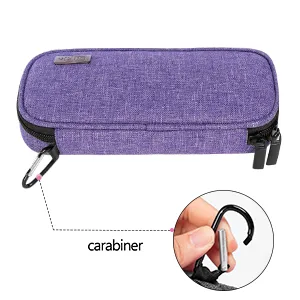 Luxja Insulin Cooler Bag for On the Go Insulin Bag for Insulin Pen and Diabetic Accessories (Bag Only) Purple Version 3 Purple - Insulintasche