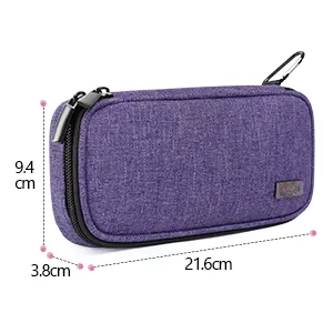 Luxja Insulin Cooler Bag for On the Go Insulin Bag for Insulin Pen and Diabetic Accessories (Bag Only) Purple Version 3 Purple - Insulintasche