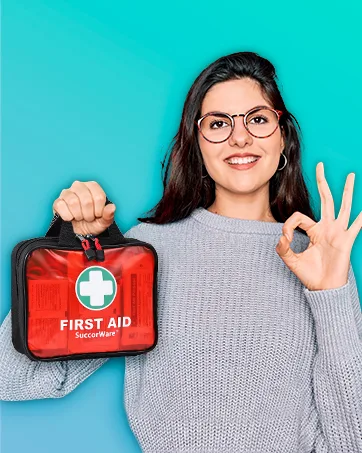 Succorware 100-part mini-first aid set consisting of an emergency foliance ceiling an association for trip household office vehicle camping workplace and - product information 2
