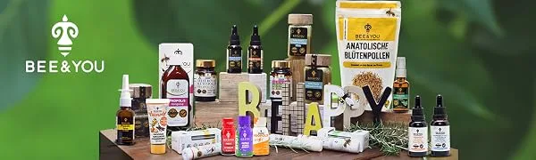 Bee & you propolis tincture drops extract water -soluble 10 % (30 ml) without alcohol liquid liquid standardized no additives also suitable for children and animals comparison winner 2022 % 10 propolis - Blutenpollen A+