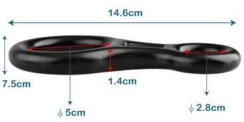 TRIWONDER 35kN 50kN abseiling device climbing 8 descender for rope diameter 8-13 mm 35kN Blue - product information 19