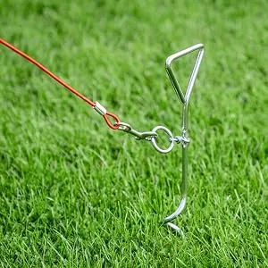 Cartrend Caravan 10195 Tie-down stake/mooring stake/mooring spiral/ground anchor/anchor for dog's walking leash for camping - 10195