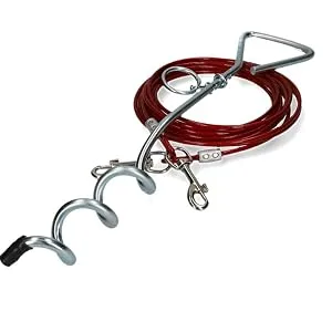 Cartrend Caravan 10195 Tie-down stake/mooring stake/mooring spiral/ground anchor/anchor for dog's walking leash for camping - 10195