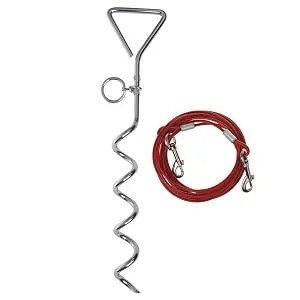 Cartrend Caravan 10195 Tie-down stake/mooring stake/mooring spiral/ground anchor/anchor for dog's walking leash for camping - 10195