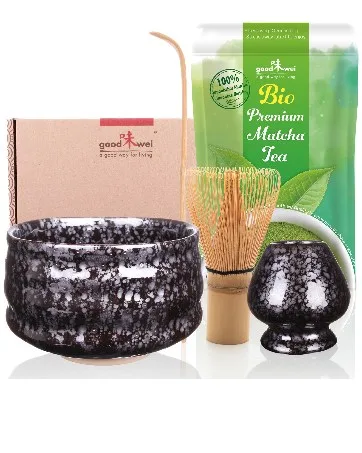 Goodwei Matcha Complete Set including Organic Matcha Tea (Kumo) - Matcha Set Tetsu with Premium Matcha