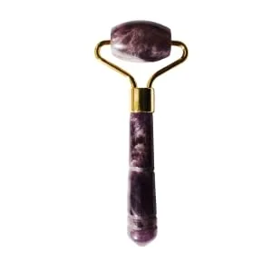 Ari Anwa Skincare - Mini Amethyst Roller |Travel Size for Face Yoga |Having cooling relaxing & decongesting while traveling Travelsize Mini Amethyst Roller - amethyst roller