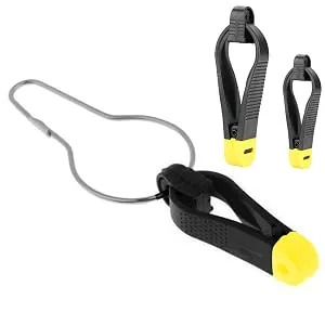 Alomejor Power Grip Release Clip ABS Release Clip for Plane Board Downrigger Trolling Boat Sea Fishing Black + Yellow - Entriegelung Clip