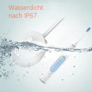 Replacement electrical toothbrush charger suitable for brown oral-b electrical toothbrush inductive loading base portable for oral-b charging station IP67 waterproof power cable environment model 3757 (white) - IP67 wasserdicht