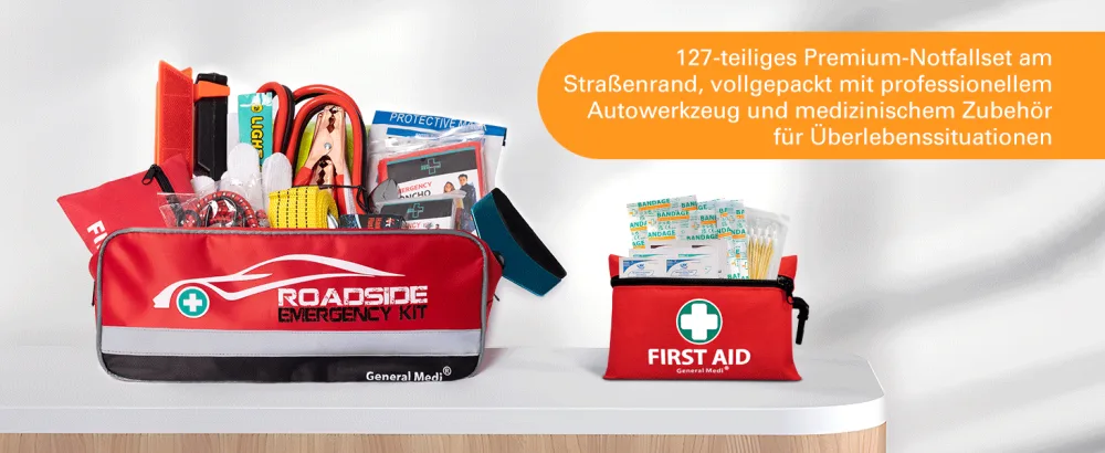 General Medi 127 in 1 Car Breakdown Kit First Aid Kit Vehicle Emergency Breakdown Assistance Set - Emergency First Aid - product information 16