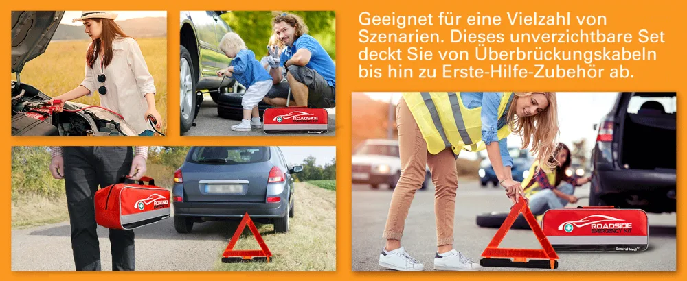 General Medi 127 in 1 Car Breakdown Kit First Aid Kit Vehicle Emergency Breakdown Assistance Set - Emergency First Aid - product information 17