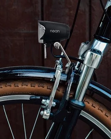 NEAN LED bicycle light bicycle lamp bicycle front light bicycle light at the front headlights bright with StVZO approval incl. 4x battery 30 lux black - nean Frontlicht