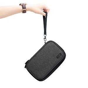 Luxja insulin diabetic bag double layer insulin pocket for blood sugar measuring devices and diabetics accessories (only bag) black version 2 black - insulin tasche