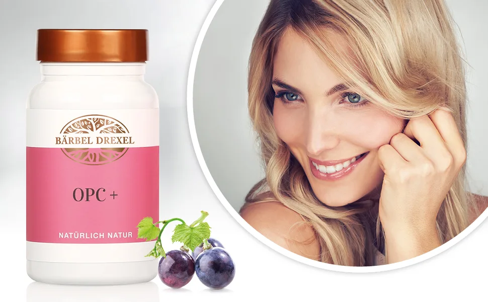 B rbel Drexel OPC grape seed extract Pressage + vitamin C Premium OPC (140 stk) Special active ingredient complex 100% vegan production Germany antioxidants - Bärbel Drexel OPC + Presslinge